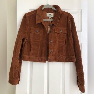 1 Sunset Lane Women’s/Junior Corduroy Long Sleeve Crop Jacket Size:L